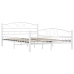 Estructura de cama de metal blanca 140x200 cm