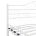 Estructura de cama de metal blanca 140x200 cm