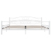 Estructura de cama de metal blanca 200x200 cm