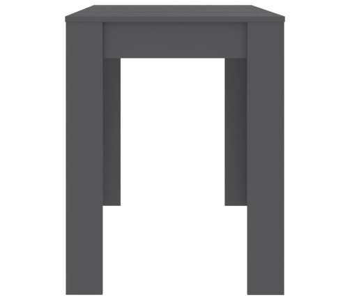 Mesa de comedor de aglomerado gris 120x60x76 cm