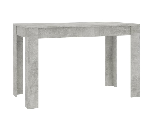 Mesa de comedor de madera de ingeniería gris 120x60x76 cm