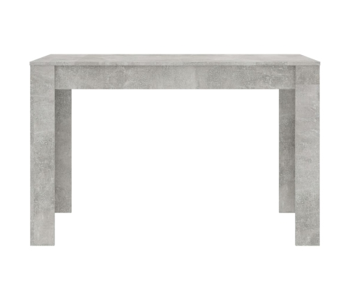 Mesa de comedor de madera de ingeniería gris 120x60x76 cm