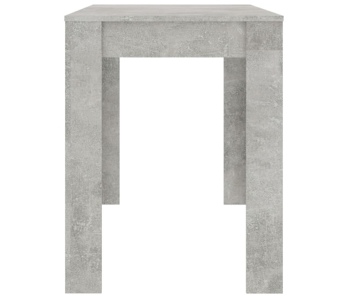 Mesa de comedor de madera de ingeniería gris 120x60x76 cm