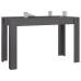 Mesa de comedor madera de ingeniería gris brillo 120x60x76 cm