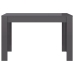 Mesa de comedor madera de ingeniería gris brillo 120x60x76 cm