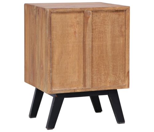 vidaXL Mesita de noche madera de teca maciza 40x35x55 cm