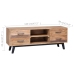 Mueble para TV de madera maciza de teca 120x30x45 cm