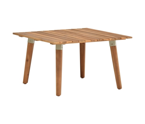 Mesa de centro de jardín madera maciza de acacia 60x60x36 cm