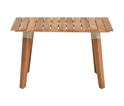 Mesa de centro de jardín madera maciza de acacia 60x60x36 cm