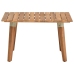 Mesa de centro de jardín madera maciza de acacia 60x60x36 cm