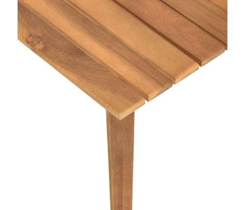 Mesa de centro de jardín madera maciza de acacia 60x60x36 cm