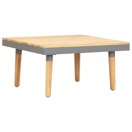 Mesa de centro de jardín madera maciza de acacia 60x60x31,5 cm