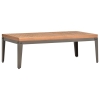 vidaXL Mesa de centro de jardín madera maciza de acacia 110x55x36 cm