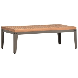 Mesa de centro de jardín madera maciza de acacia 110x55x36 cm