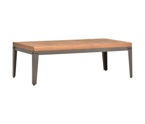 vidaXL Mesa de centro de jardín madera maciza de acacia 110x55x36 cm