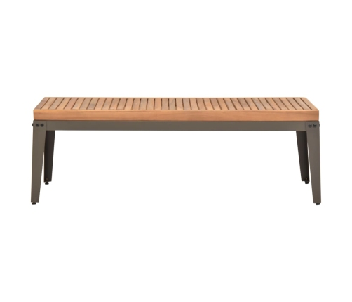 vidaXL Mesa de centro de jardín madera maciza de acacia 110x55x36 cm