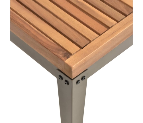 vidaXL Mesa de centro de jardín madera maciza de acacia 110x55x36 cm