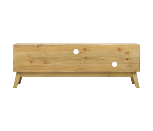 Mueble para TV madera tallada marrón 120x30x42 cm