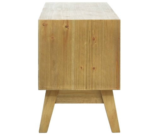 Mueble para TV madera tallada marrón 120x30x42 cm