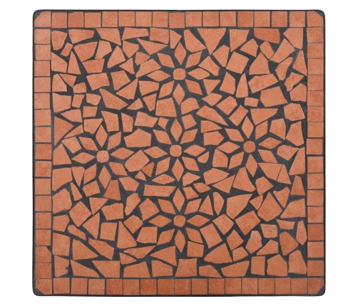 Mesa de mosaico para cafetería cerámica terracota 60 cm