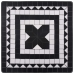 Mesa bistró de mosaico cerámica negro y blanco 60 cm