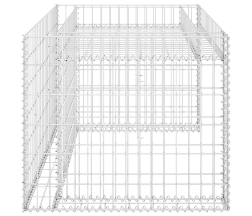 Cobertizo de cortacésped con arriate alambre acero 110x80x60 cm