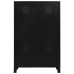 Armario industrial de acero negro 90x40x140 cm