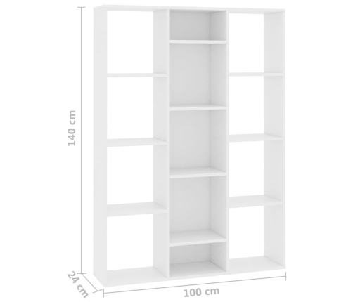 Divisor/estantería de espacio madera contrachapada 100x24x140cm