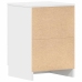 Mesita de noche madera contrachapada blanco 38x35x56 cm