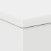 Mesita de noche madera contrachapada blanco 38x35x56 cm