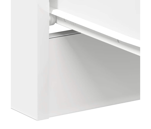 Mesita de noche madera contrachapada blanco 38x35x56 cm