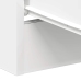 Mesita de noche madera contrachapada blanco 38x35x56 cm