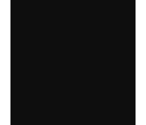 Mesita de noche de aglomerado negro 38x35x56 cm
