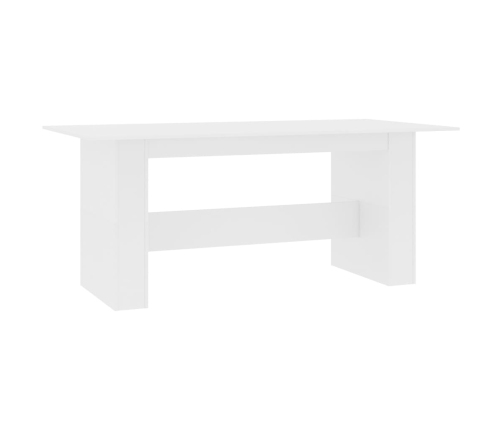 vidaXL Mesa de comedor de madera de ingeniería blanco 180x90x76 cm