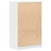 Aparador de madera contrachapada blanco 60x35x98,5 cm