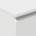 Aparador de madera contrachapada blanco 60x35x98,5 cm