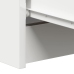 Aparador de madera contrachapada blanco 60x35x98,5 cm