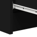 Aparador de madera contrachapada negro 60x35x98,5 cm