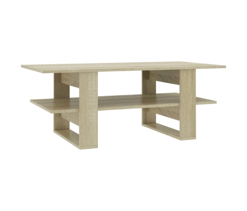 Mesa de centro madera de ingeniería roble Sonoma 110x55x42 cm