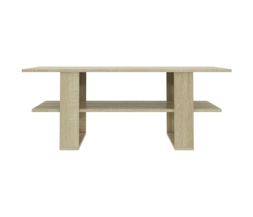 Mesa de centro madera de ingeniería roble Sonoma 110x55x42 cm