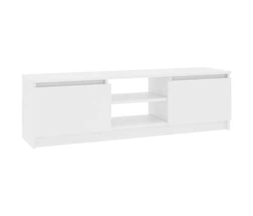 Mueble para TV madera contrachapada blanco 120x30x35,5 cm