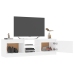 Mueble para TV madera contrachapada blanco 120x30x35,5 cm