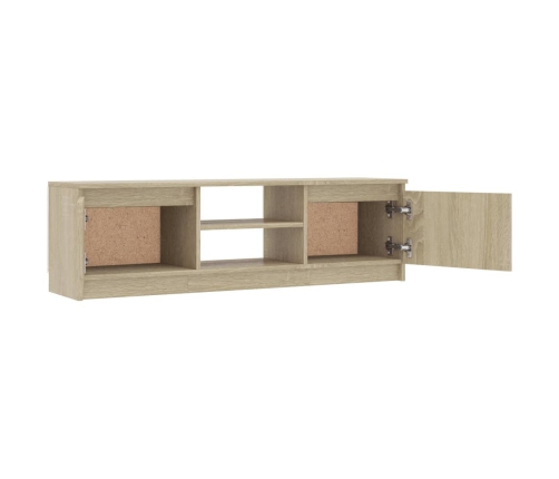 Mueble de TV aglomerado color roble Sonoma 120x30x35,5 cm