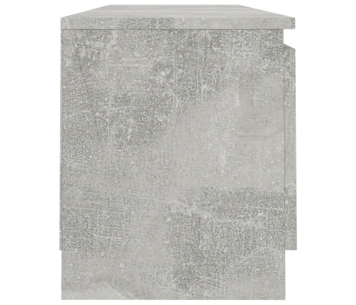 Mueble para TV de aglomerado gris hormigón 120x30x35,5 cm