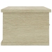 Estante cajones pared contrachapada blanco y roble 60x26x18,5cm