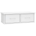 Estante cajones pared contrachapada blanco brillo 60x26x18,5cm