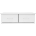 Estante cajones pared contrachapada blanco brillo 60x26x18,5cm