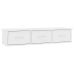 Estante cajones para pared contrachapada blanco 88x26x18,5 cm