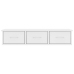 Estante cajones para pared contrachapada blanco 88x26x18,5 cm