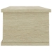 Estante cajones pared contrachapada blanco y roble 88x26x18,5cm